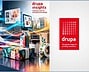 Display of printing and packaging products at drupa Insights event.