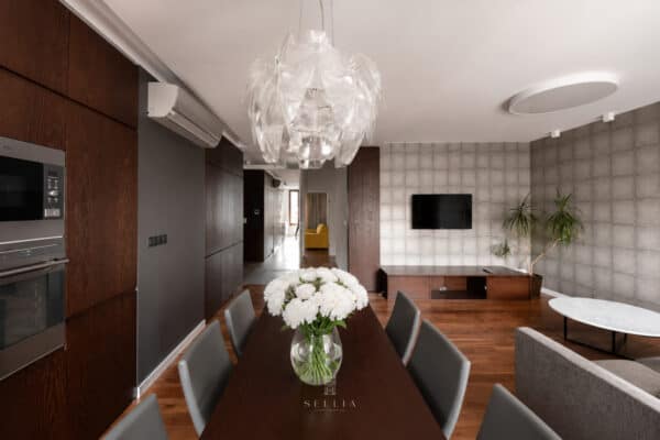 Trzypokojowy apartament na Powiślu