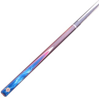 Blue Flash butt-jointed Pool cue fitted with Elk Master tip