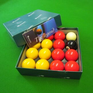Aramith Pool Balls in Red and Yellow