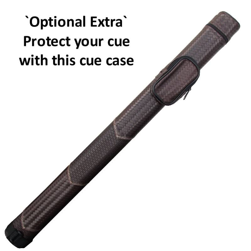 Tubular brown weave cue case offer from Blue Moon Leisure