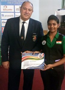 MARIAM AGNISH BECOMES WORLD NO10 IN SNOOKER