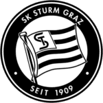 Official logo of SK Sturm Graz football team with flag and club name.