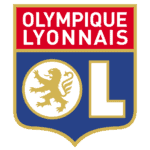 Olympique Lyonnais logo with lion emblem and team name.