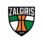 Kauno Zalgiris basketball team logo with green, white, and orange colors.
