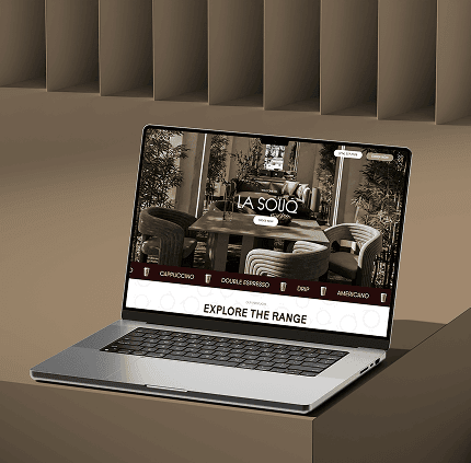 Custom website design showcasing a restaurant website with WooCommerce e-commerce and API integrations.