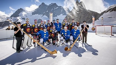 Highest ever ice hockey match on the Jungfraujoch – Top of Europe