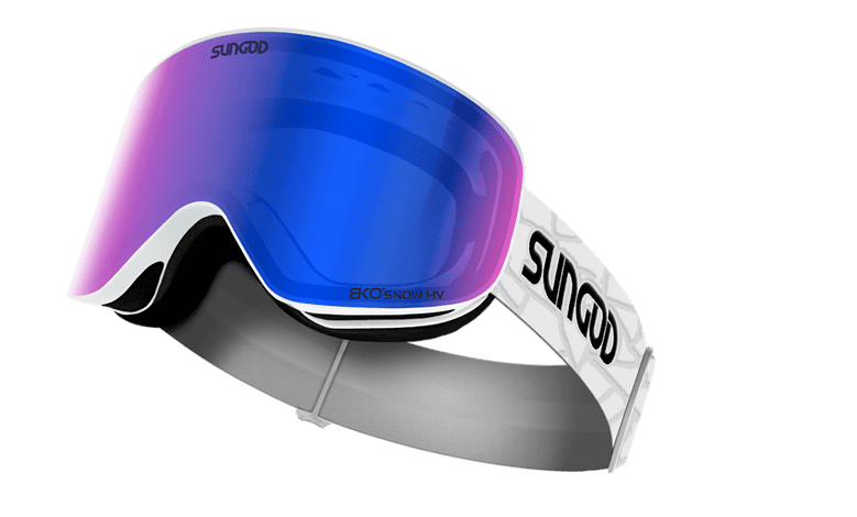 High-performance snow goggles designed for skiing and snowboarding, featuring UV protection and anti-fog lenses for clear vision on winter slopes.