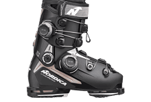 High-performance Nordica ski boot designed for winter skiing, featuring adjustable buckles and comfortable padding for optimal fit and control on snow.