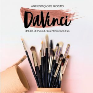 Conjunto de pincéis de maquilhagem profissionais da DaVinci. Ferramentas essenciais para transformação de looks.