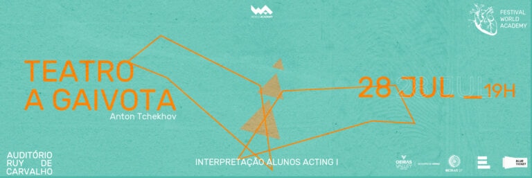 Arte, teatro, performance no evento da World Academy em Oeiras, Portugal.