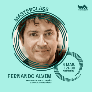 Imagem de professor Fernando Alvim para Masterclass na World Academy.