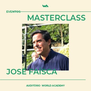 Imagem de uma aula masterclass com José Faisca na World Academy.