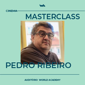 Retrato de Pedro Ribeiro durante a masterclass na World Academy.