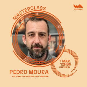 Imagem de Pedro Moura, diretor de arte e designer de produção, promovida pela World Academy.