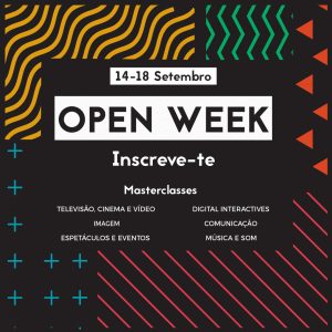 Imagem de evento de Open Week da World Academy com atividades de formação e networking.