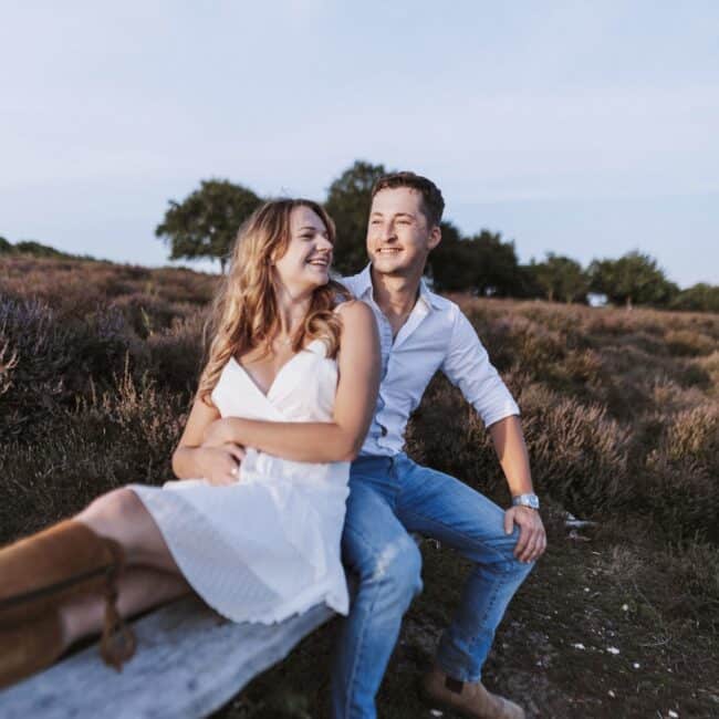 Stephanie and Tom - Engagement shoot - Roydon Common, Kings Lynn