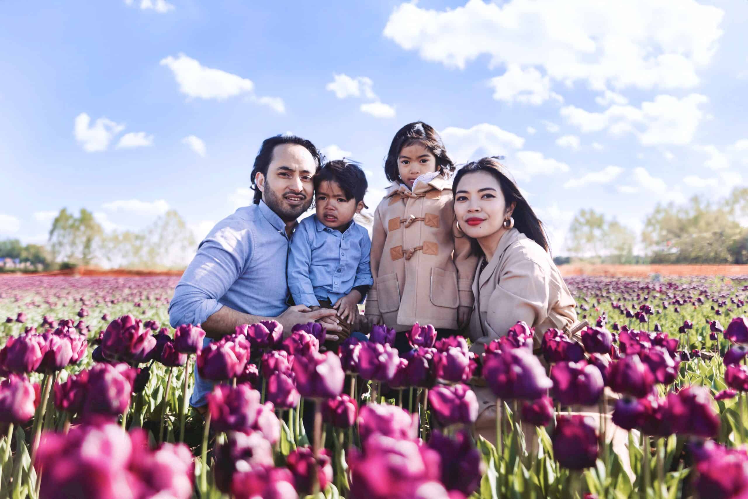 Norfolk Tulip Garden, Family photoshoot