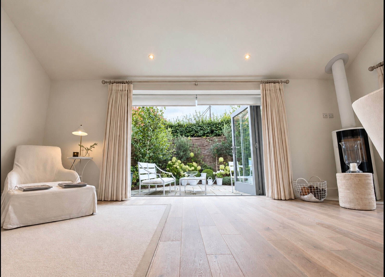 Bright living room by property photographer King's Lynn and Norfolk