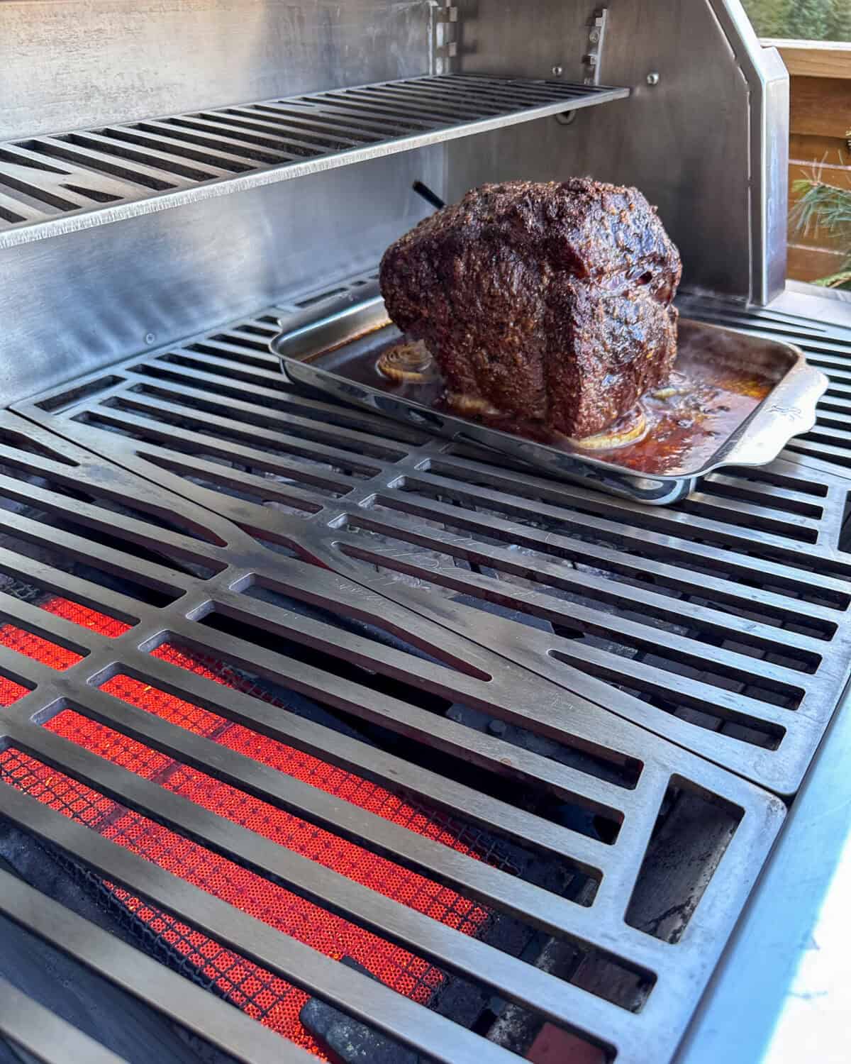 Beef is ready to get seared on the grill.