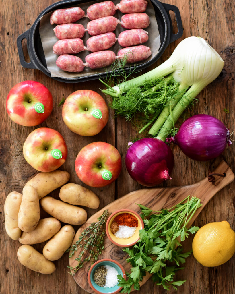 Ingredients are laid out for this recipe.