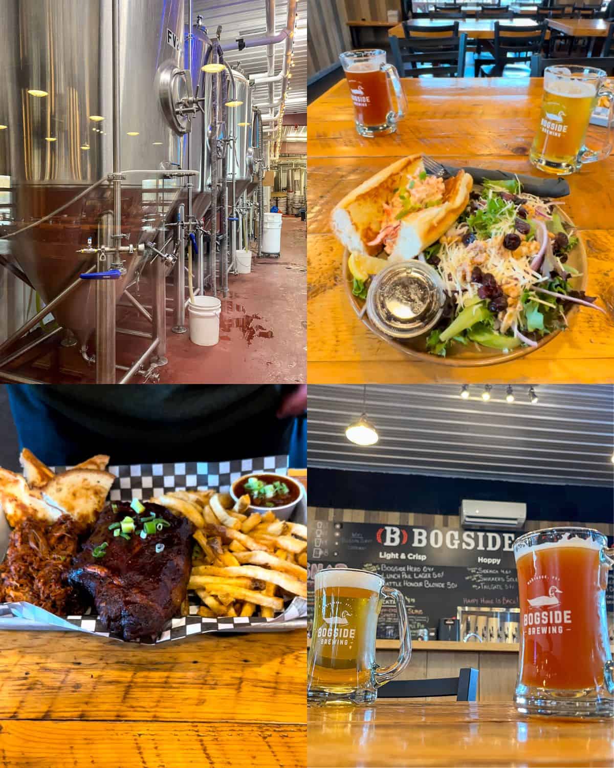 Images from our meal at Bogside Brewery.