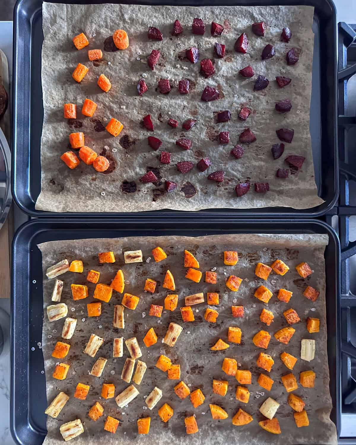 Recipes with beef tallow - Roasted vegetable in beef tallow.