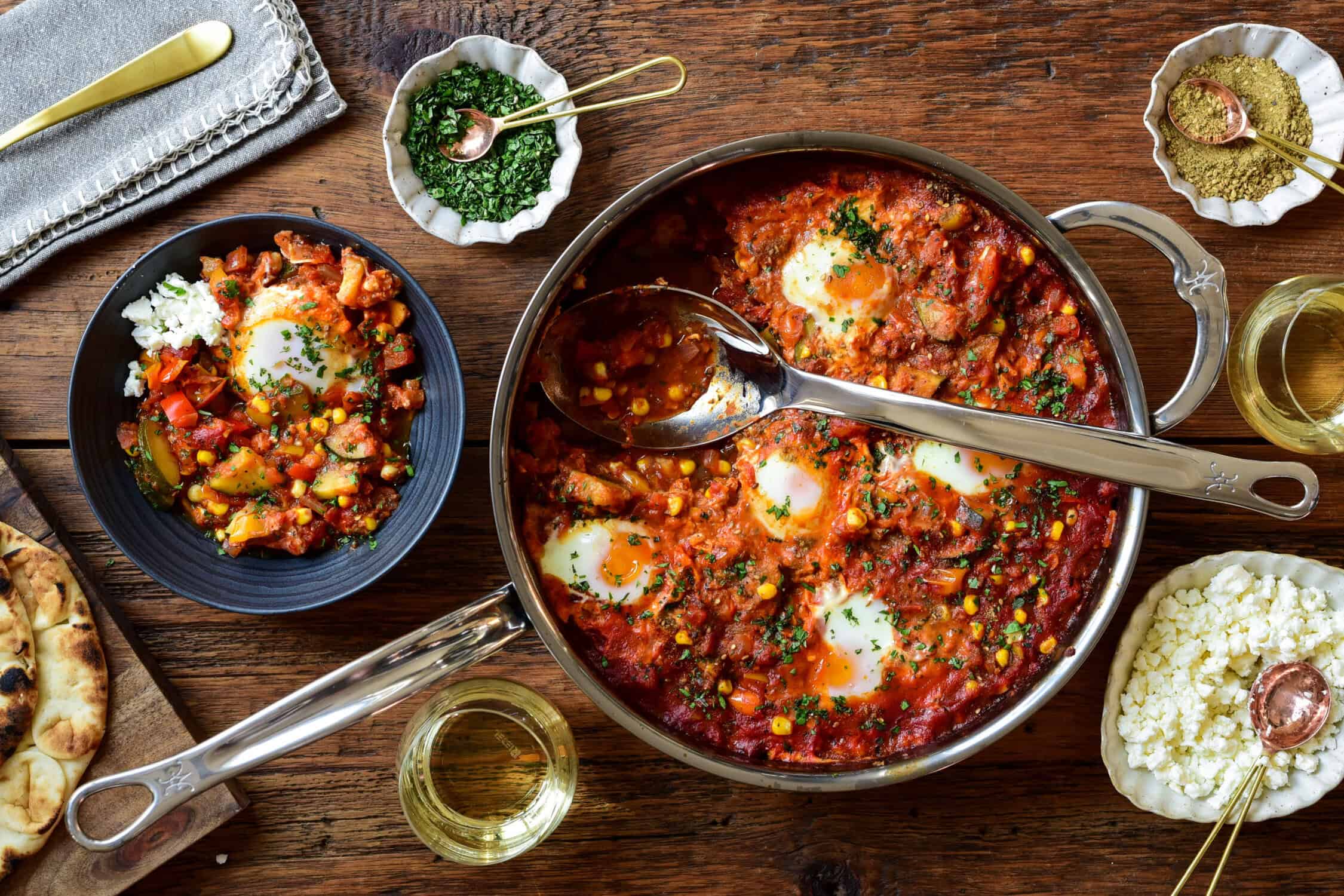 Summer Vegetable Shakshuka - horizontal