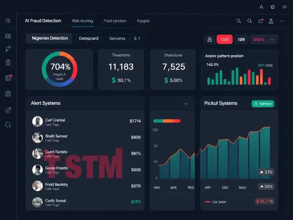 AI fraud detection system monitoring Nigerian financial transactions