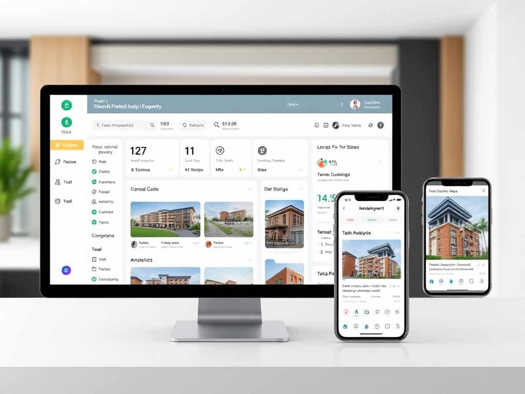 Reala AI-powered property management platform interface showing Nigerian properties