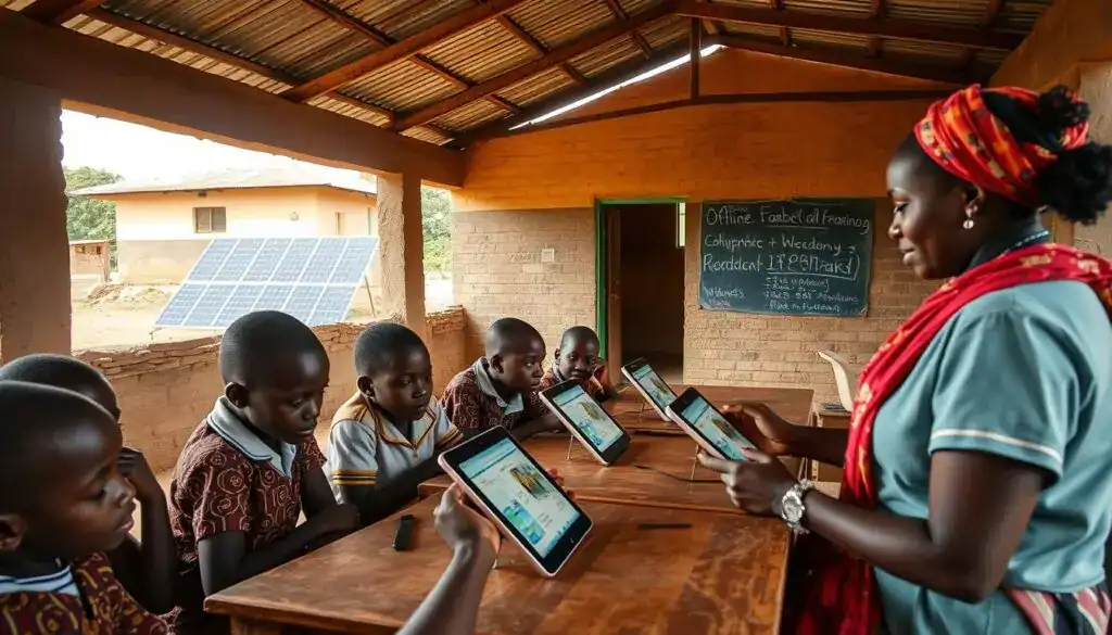 Rural Nigerian school implementing AI-Powered EdTech Learning Platform despite infrastructure challenges