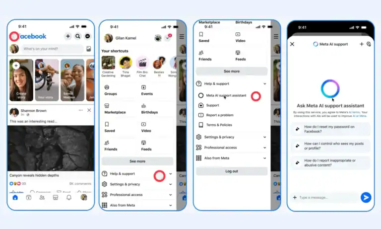 Meta Introduces AI Support Assistant on Facebook and Instagram