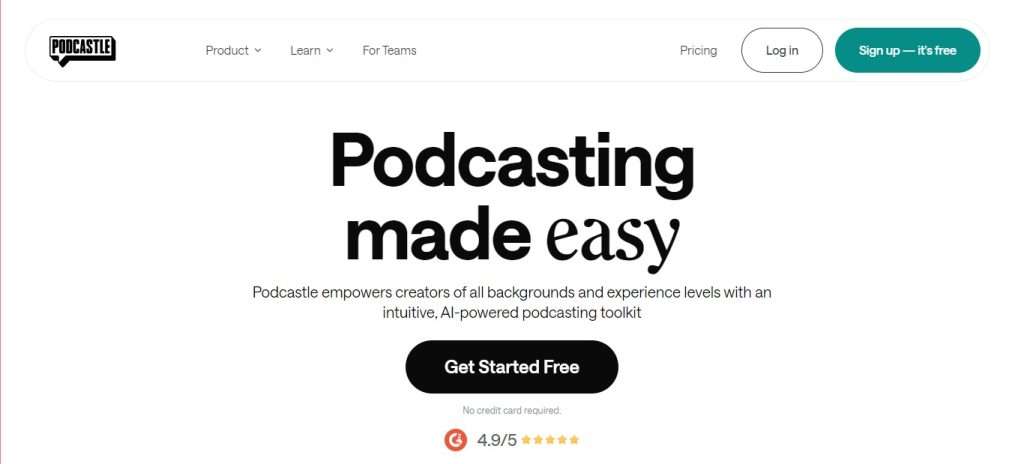 Podcastle (Best Ai affiliates Program)