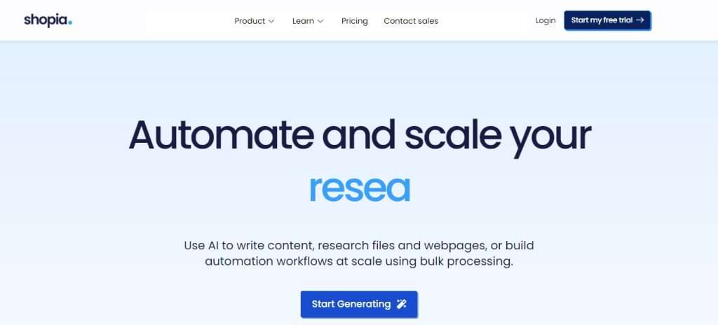 Shopia (Best Ai affiliates Program)