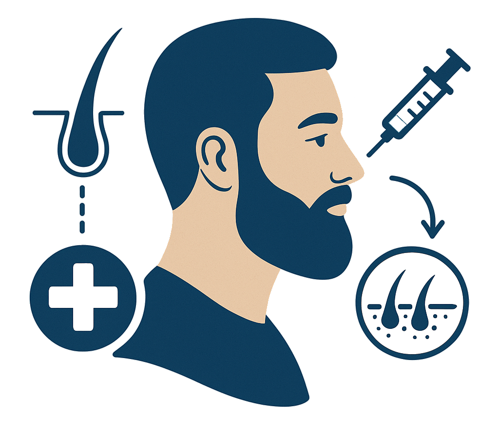 Beard Transplant illustration