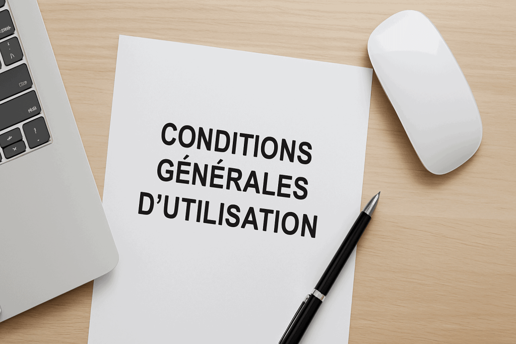Illustration symbolique des conditions générales d’utilisation sur un site médical