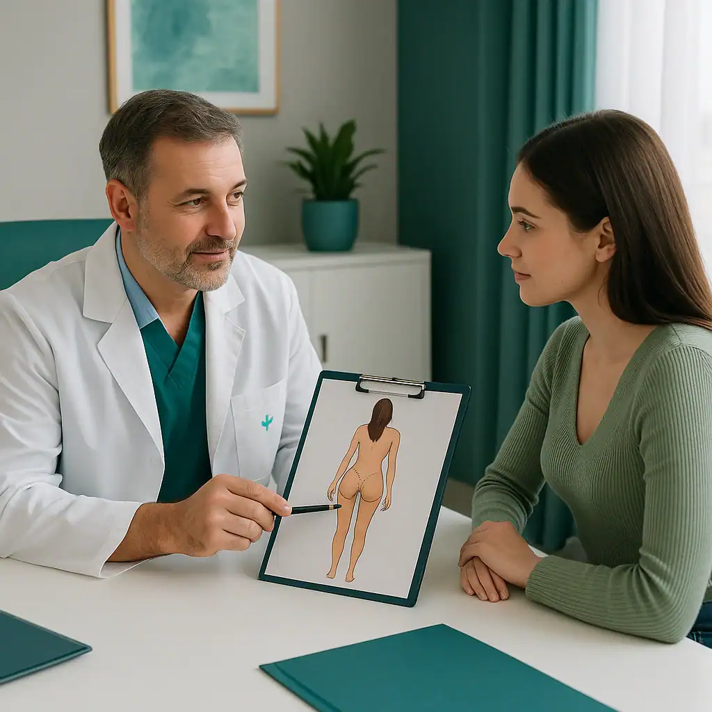 Consultation initiale pour un Brazilian Butt Lift en Turquie avec un médecin esthétique