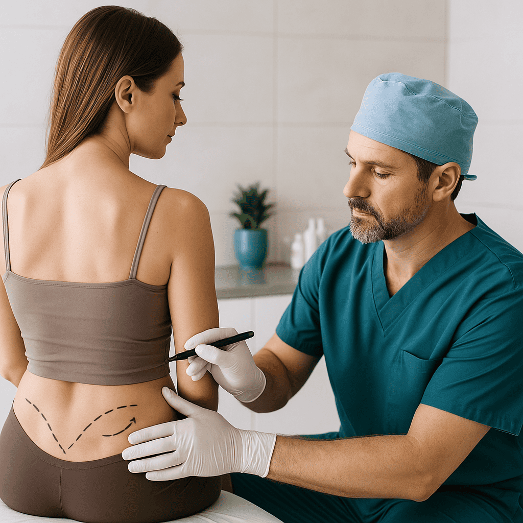 Consultation préopératoire pour un lifting des fesses dans une clinique en Turquie