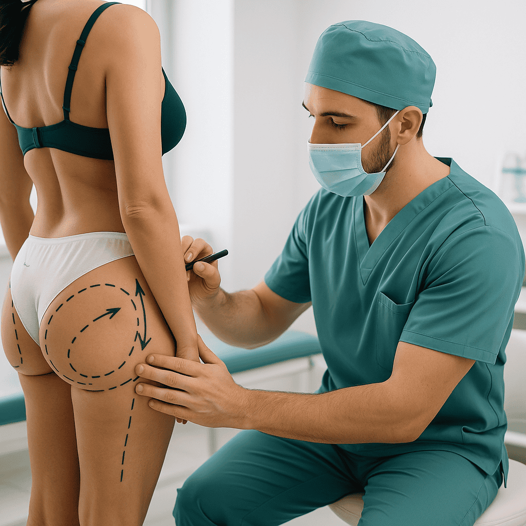 Lifting fessier avec liposuccion en Turquie dans un cadre médical professionnel