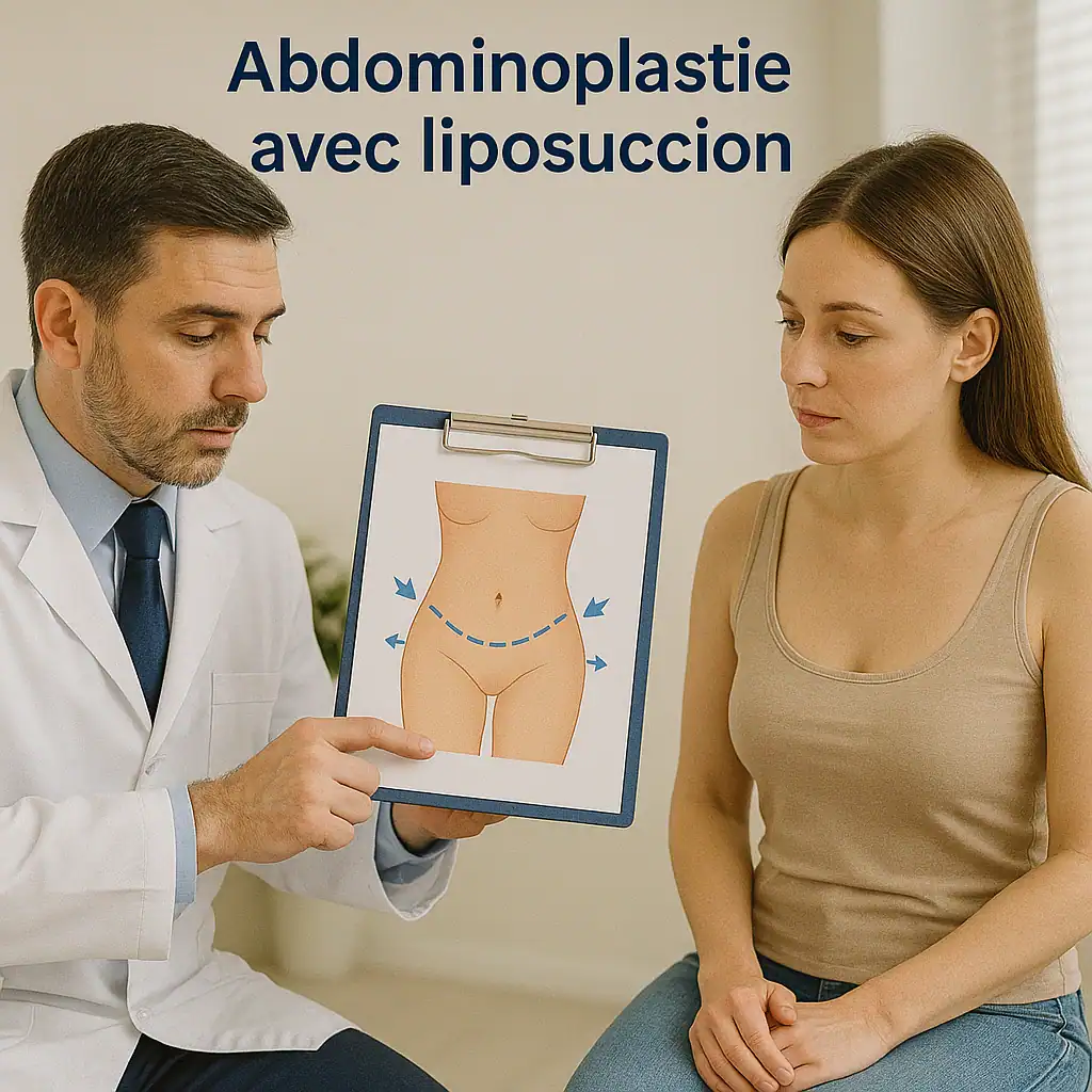 Mini-abdominoplastie en Turquie Consultation en Turquie sur la mini-abdominoplastie avec illustration médicale ciblée