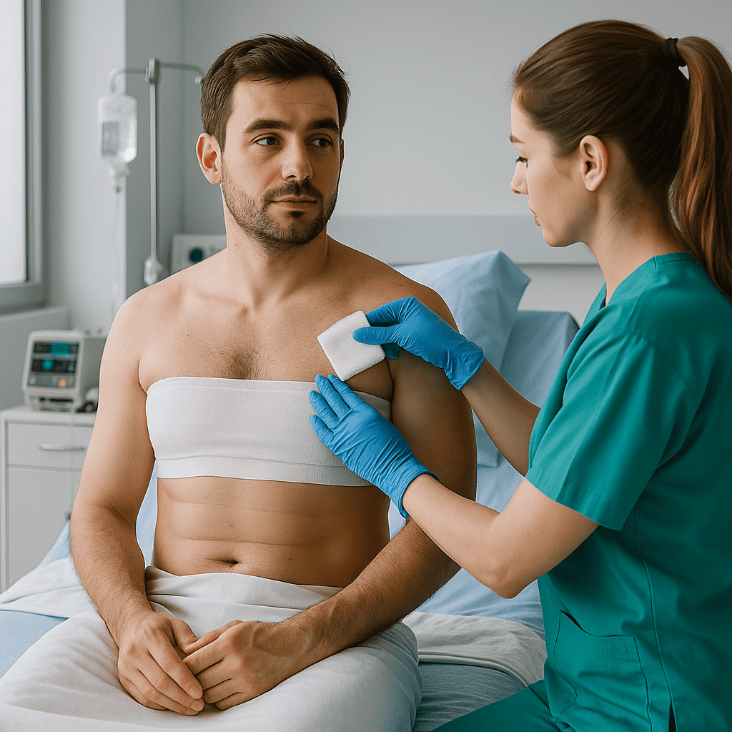 suivi post-opératoire après chirurgie de la gynécomastie en Turquie
