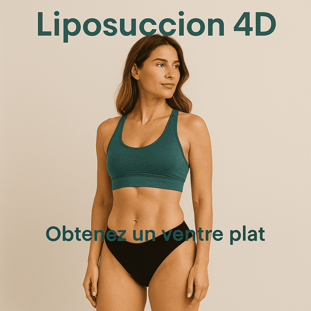 Liposuccion 4D – Obtenez un ventre plat Résultat après liposuccion 4D pour obtenir un ventre plat.