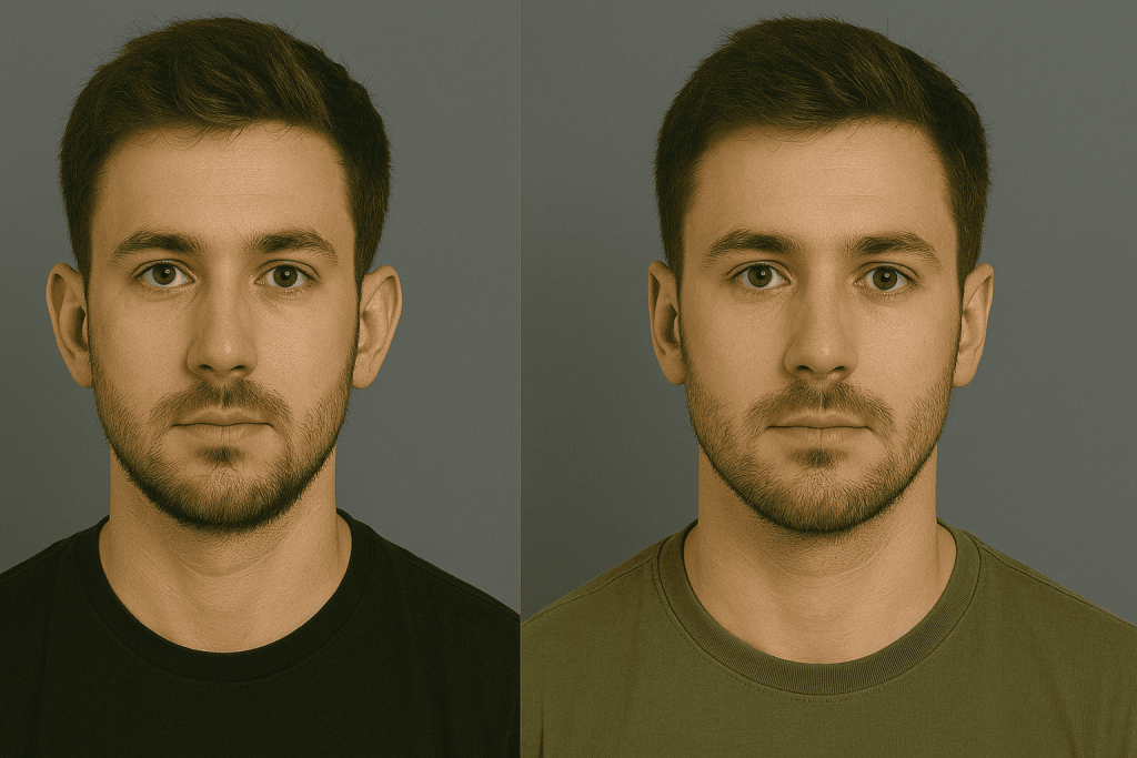 Risultato naturale otoplastica uomo: foto prima e dopo la chirurgia correttiva delle orecchie prominenti in una clinica turca
