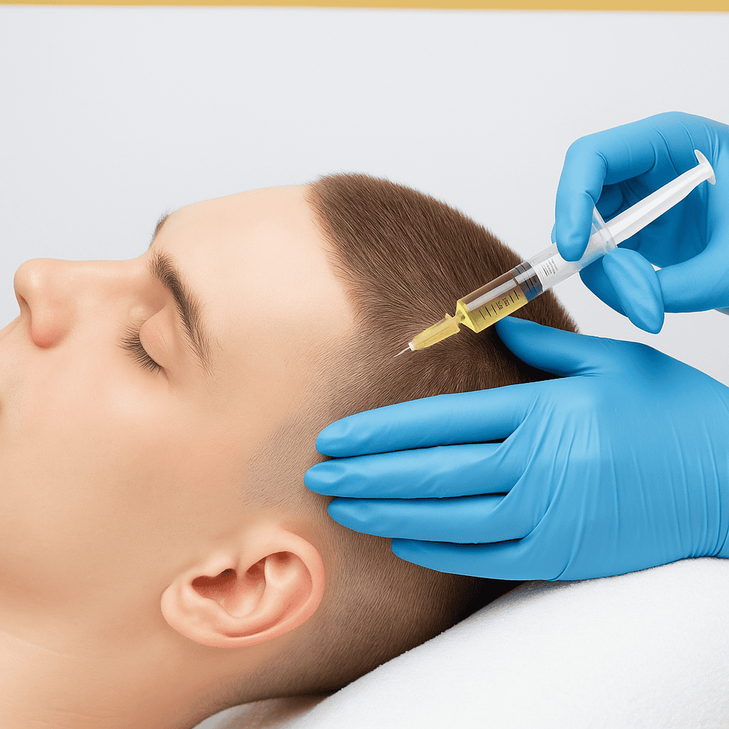Trattamento PRP capelli (Plasma Ricco di Piastrine): infiltrazione per rinforzare i follicoli trapiantati