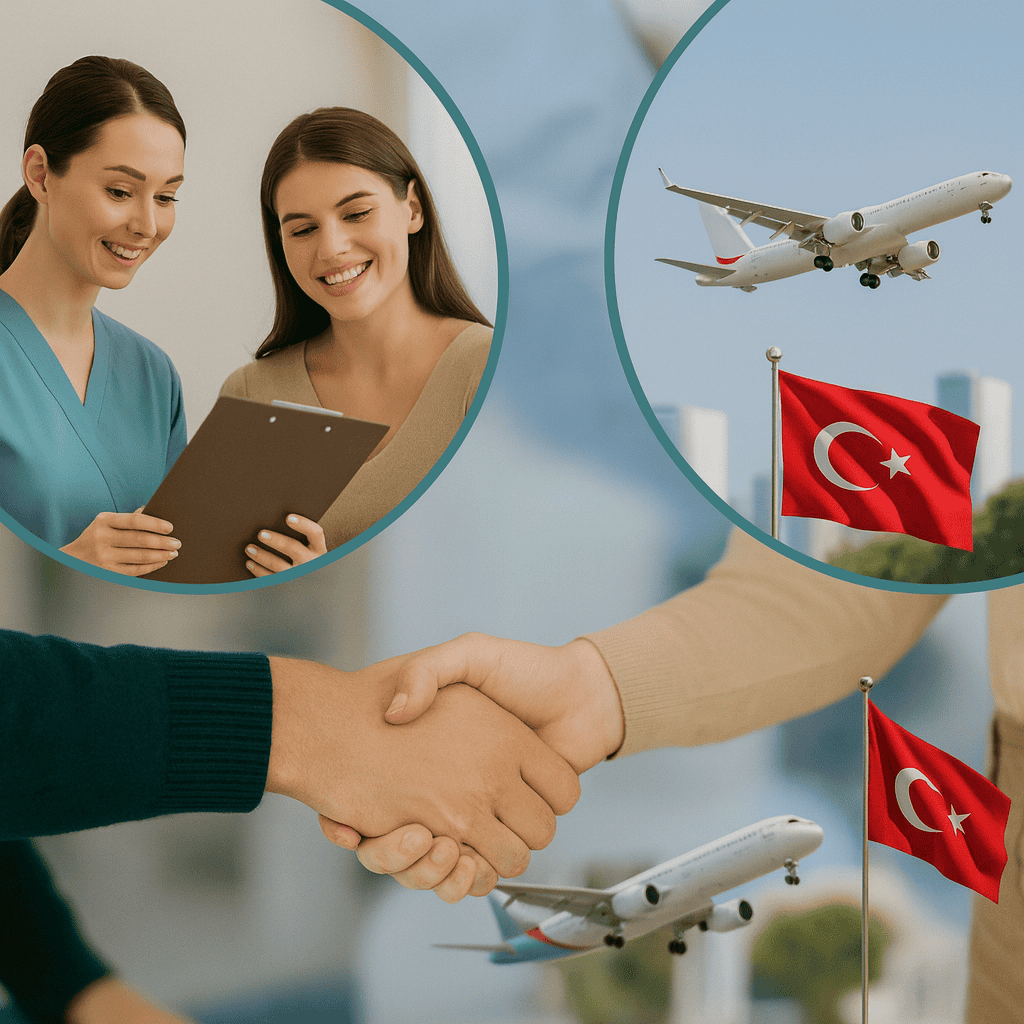 Consultation médicale pour traitement esthétique en Turquie, accompagnée d'un voyage avec les avionsTurquie.
