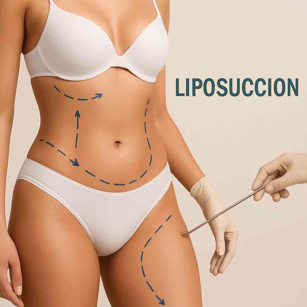 illustration d’une silhouette féminine avec zones de remodelage indiquées