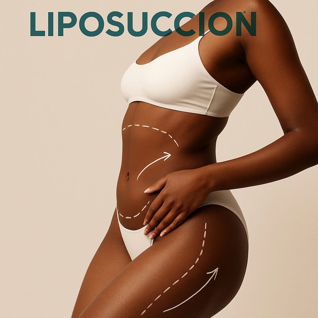 silhouette féminine illustrant les zones courantes ciblées lors d’un remodelage corporel