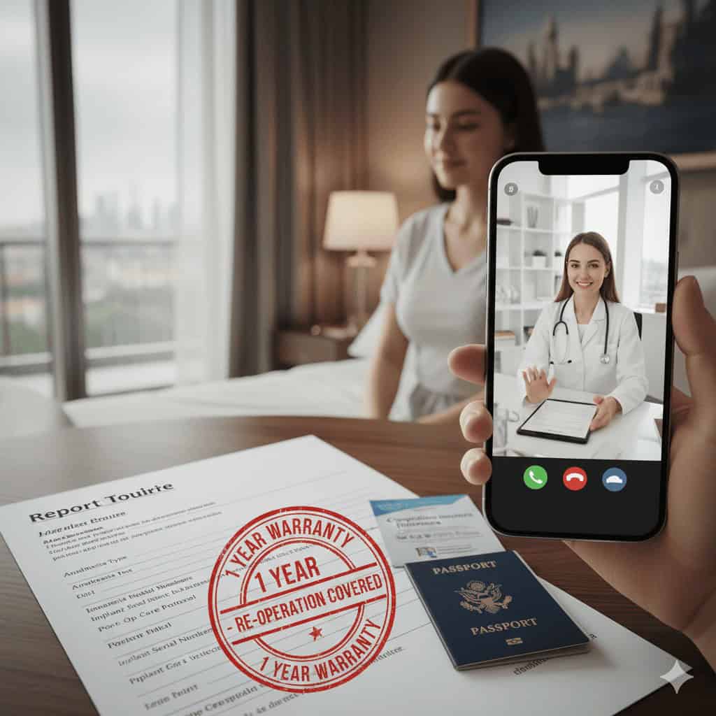 Assurance médicale et garantie clinique pour chirurgie esthétique en Turquie – sécurité patient