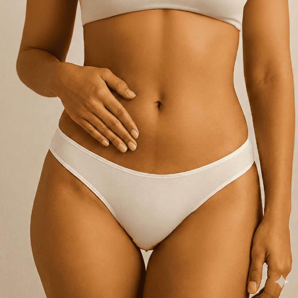 addome piatto dopo addominoplastica in Turchia con risultato naturale e silhouette rimodellata presso clinica specializzata in chirurgia estetica addominale