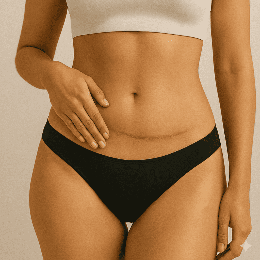 addominoplastica in Turchia risultato con cicatrice bassa post operatoria e addome piatto in clinica certificata ISAPS